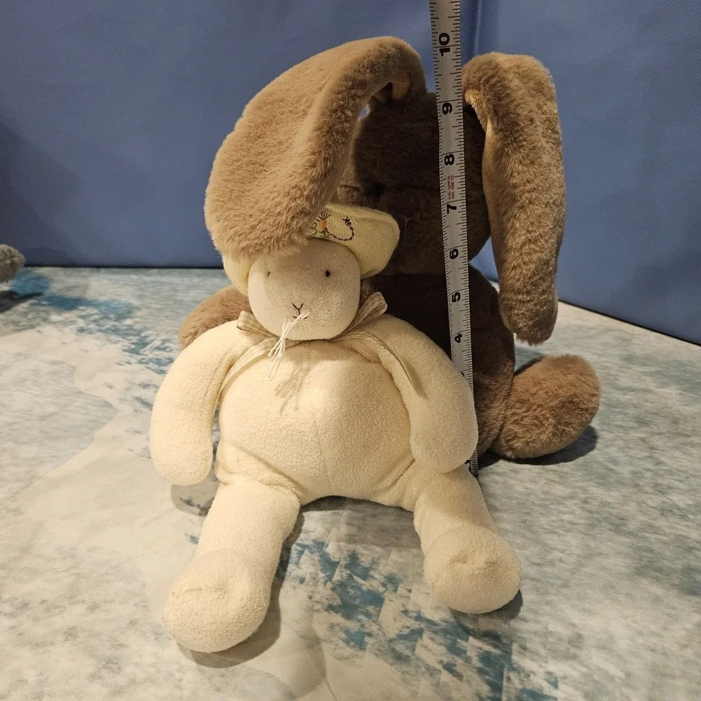 Bunnies By The Bay Bunny Plush Bundle Aurora Brown Cream Rabbit Stuffed Animals
